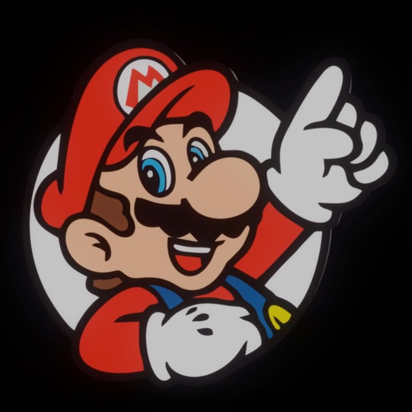 Mario Rotating badge – Holofex