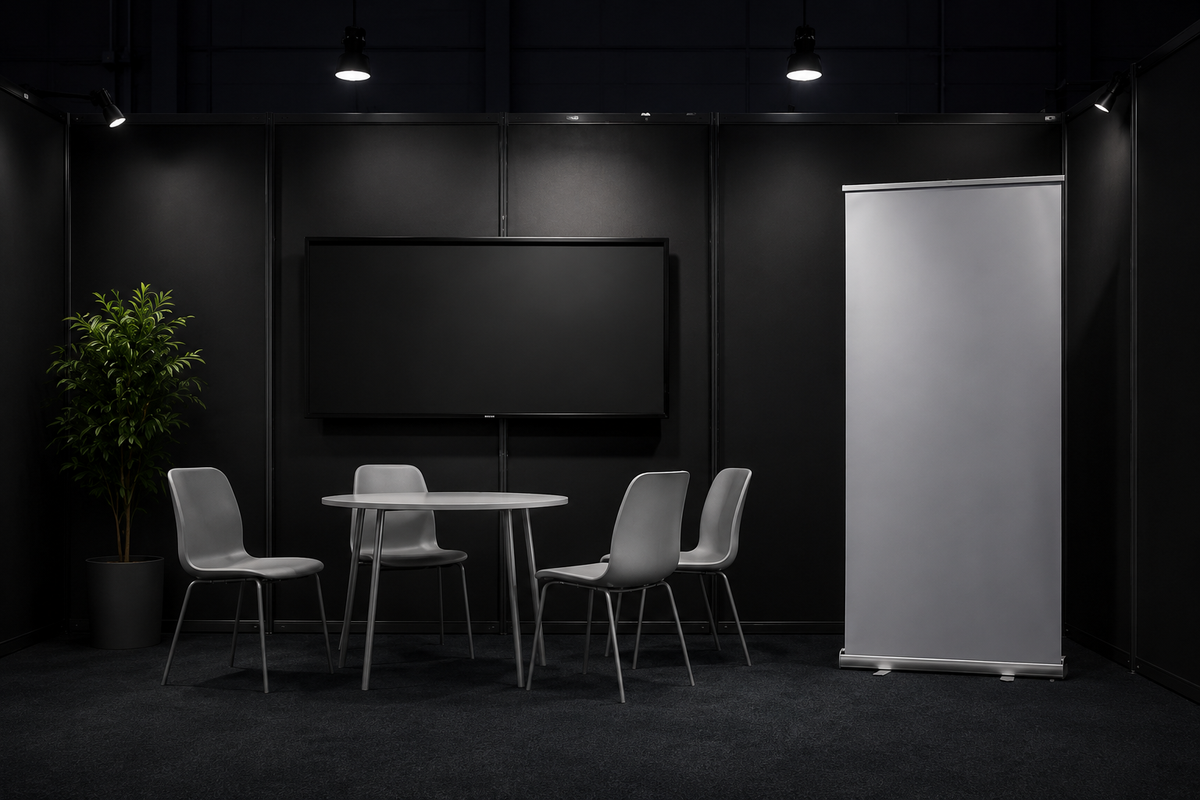 Most booths look the same.