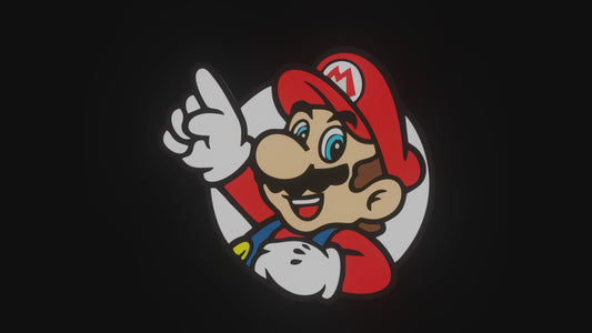 Mario Rotating badge