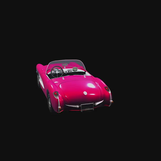 Pink 50s car